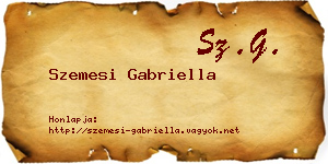 Szemesi Gabriella névjegykártya
