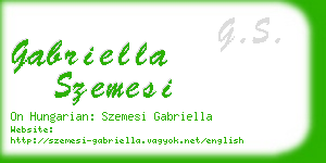 gabriella szemesi business card